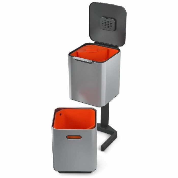 household-goods/bins-liners/joseph-joseph-totem-40l-dual-trash-and-recycling-bin-stainless-steel