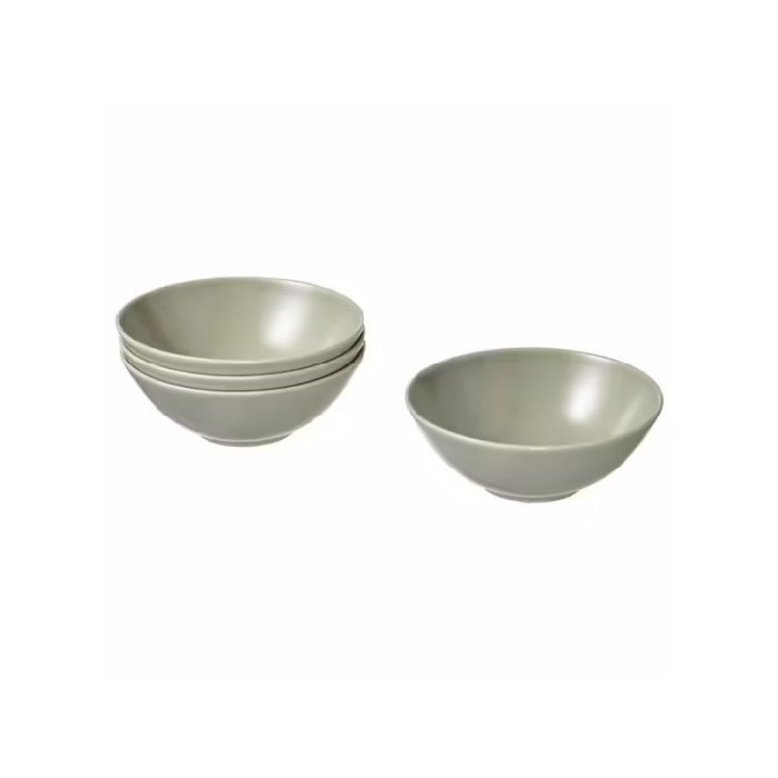 tableware/plates-bowls/ikea-set-of-4-fargklar-bowls-matt-green-16cm