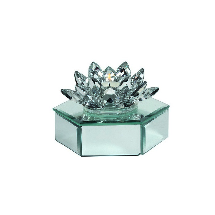 home-decor/candle-holders-lanterns/silv-lotus-crystal-tea-light-holder-9cm