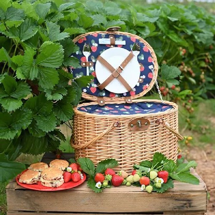 kitchenware/picnicware/summerhouse-by-navigate-strawberries-cream-2-person-picnic-basket