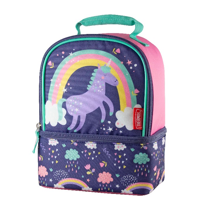 kitchenware/picnicware/thermos-cooler-kids-dual-lunch-box-unicorns