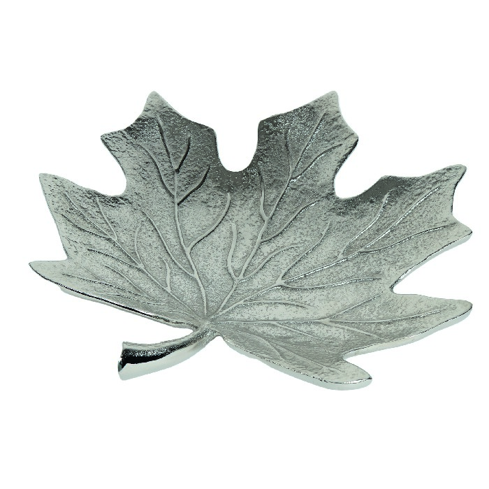 home-decor/decorative-ornaments/maple-leaf-shaped-dish-silver-29cm