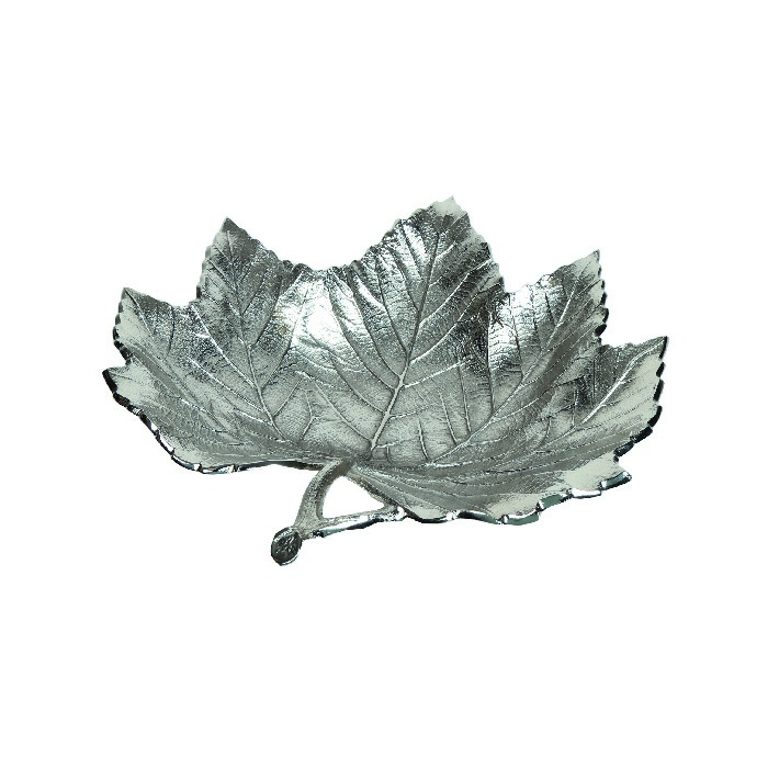 home-decor/decorative-ornaments/sycamore-shaped-dish-silver-22cm