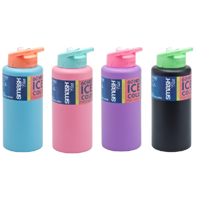 kitchenware/picnicware/smash-stainless-steel-thermal-sipper-bottle-–-1l-4-assorted-colours