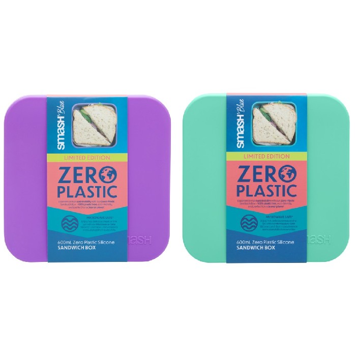 kitchenware/picnicware/smash-silicone-5-compartment-bento-lunchbox-2-assorted-colours