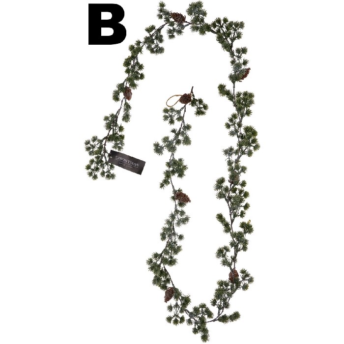 christmas/tinsel-garlands/christmas-pine-garland-–-180cm-3-assorted-designs