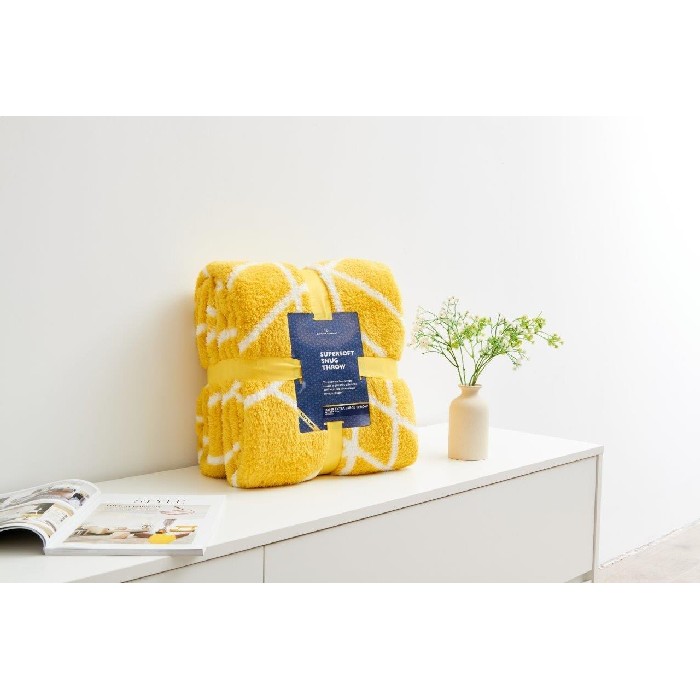 home-textiles/blankets-throws/teddy-throw-ely-geo-200cm-x-240cm-ochre