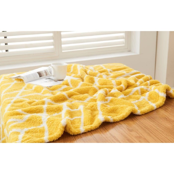 home-textiles/blankets-throws/teddy-throw-ely-geo-200cm-x-240cm-ochre