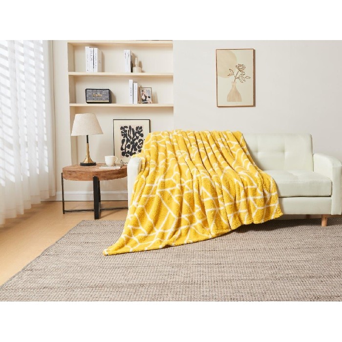 home-textiles/blankets-throws/teddy-throw-ely-geo-200cm-x-240cm-ochre
