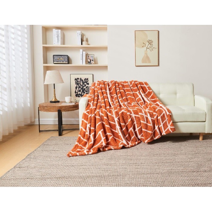 home-textiles/blankets-throws/teddy-throw-ely-geo-200cm-x-240cm-rust