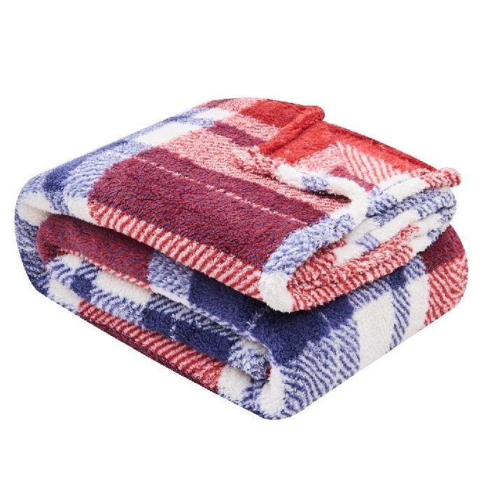 home-textiles/blankets-throws/teddy-throw-windsor-check-200cm-x-240cm-navyred