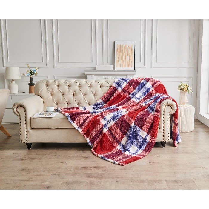 home-textiles/blankets-throws/teddy-throw-windsor-check-200cm-x-240cm-navyred