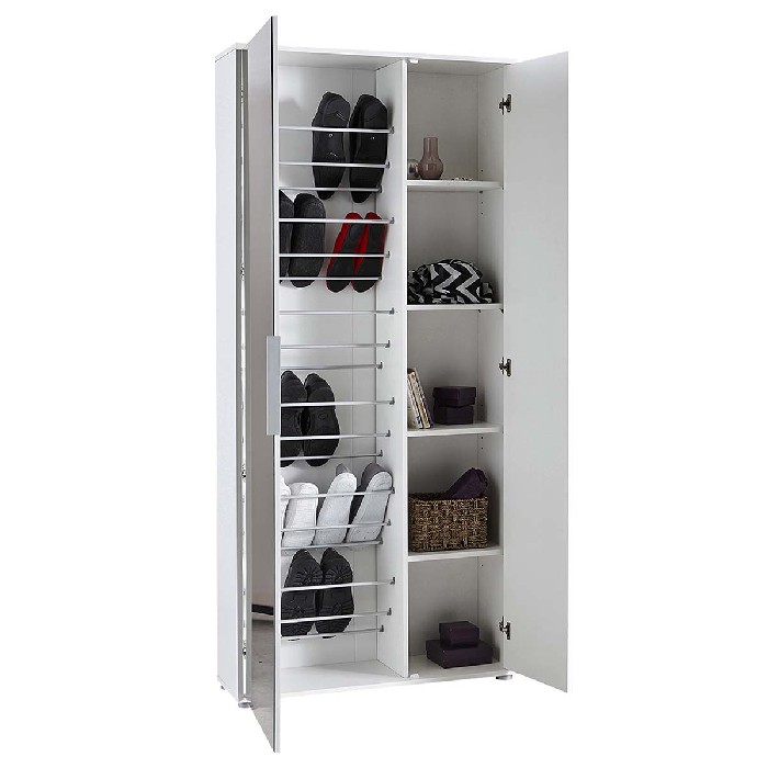 household-goods/shoe-racks-cabinets/ebony-double-shoe-cabinet-–-2-doors-1-mirror-finished-in-white