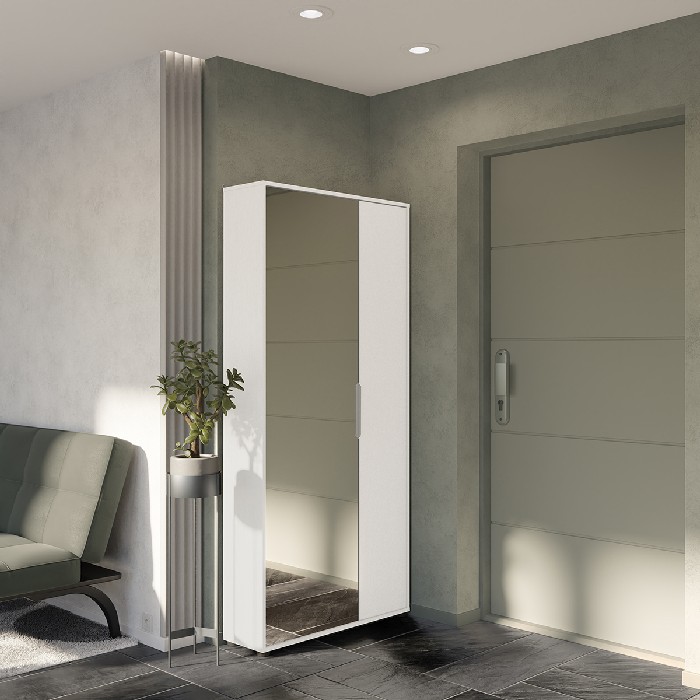 household-goods/shoe-racks-cabinets/ebony-double-shoe-cabinet-–-2-doors-1-mirror-finished-in-white