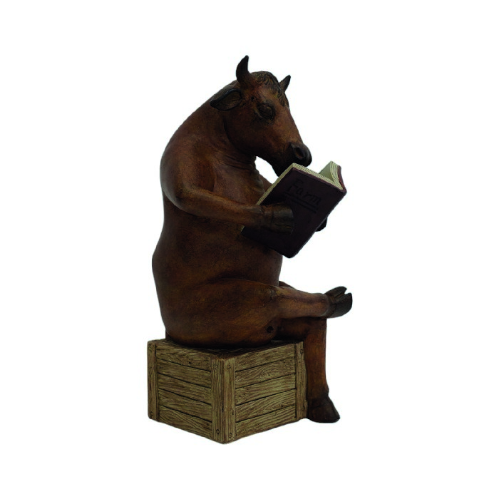 home-decor/decorative-ornaments/cow-reading-figure-27cm
