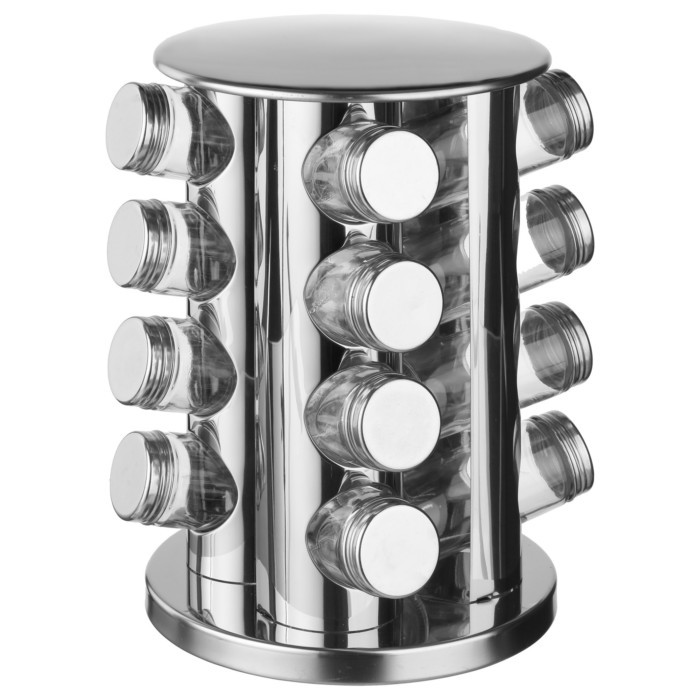 kitchenware/racks-holders-trollies/5five-spice-rack-set-of-16-with-rotating-base