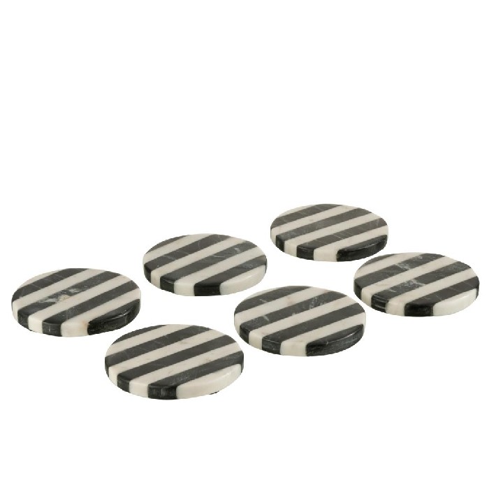 tableware/placemats-coasters-trivets/set-of-6-coasters-stripe-marble-whiteblack
