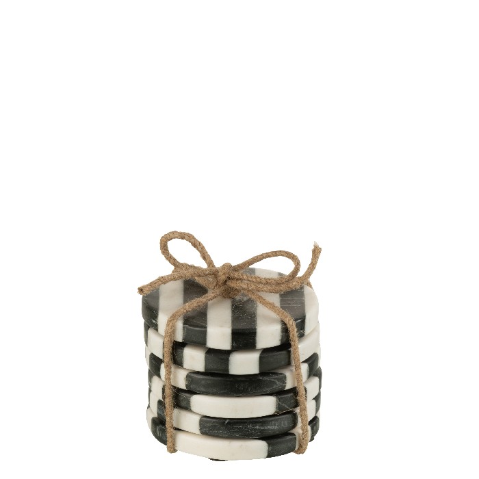 tableware/placemats-coasters-trivets/set-of-6-coasters-stripe-marble-whiteblack