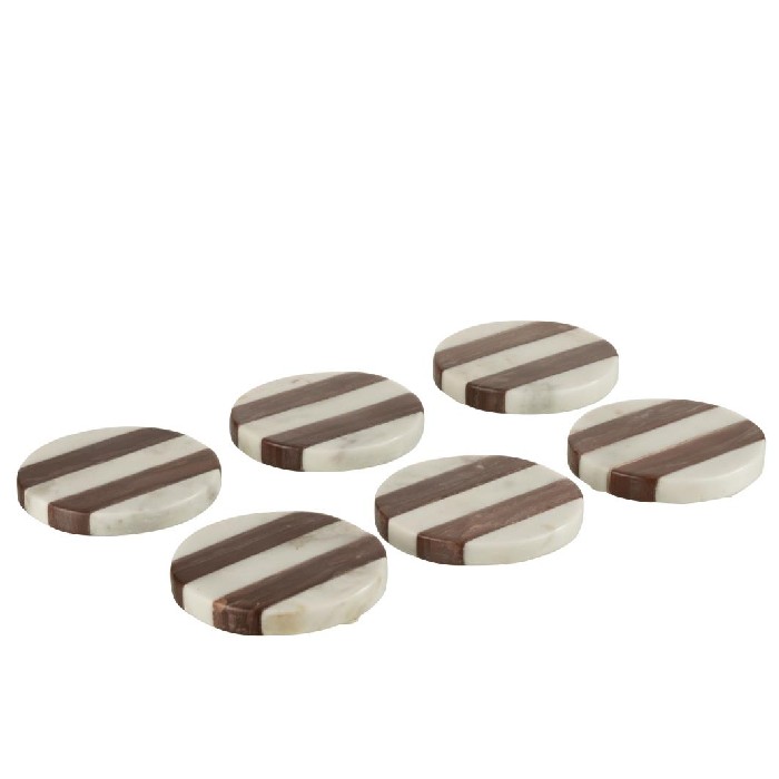 tableware/placemats-coasters-trivets/set-of-6-coasters-stripe-marble-whitebrown