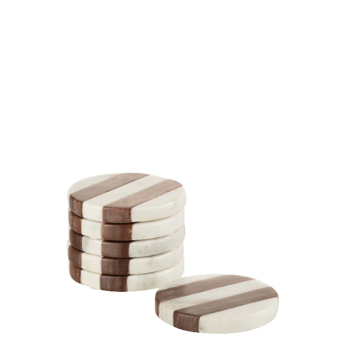 tableware/placemats-coasters-trivets/set-of-6-coasters-stripe-marble-whitebrown