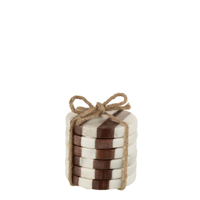 tableware/placemats-coasters-trivets/set-of-6-coasters-stripe-marble-whitebrown