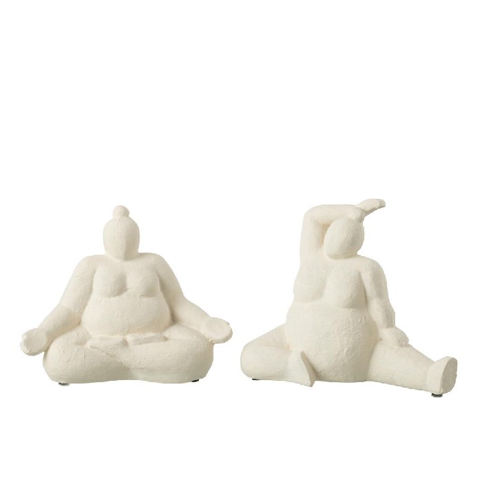 home-decor/decorative-ornaments/woman-yoga-polyresin-cream-assortment-of-2