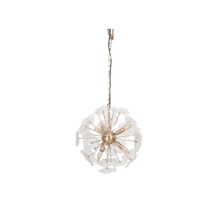 lighting/chandelier-pendant-lighting/tekapo-clear-glass-and-gold-round-organic-pendant