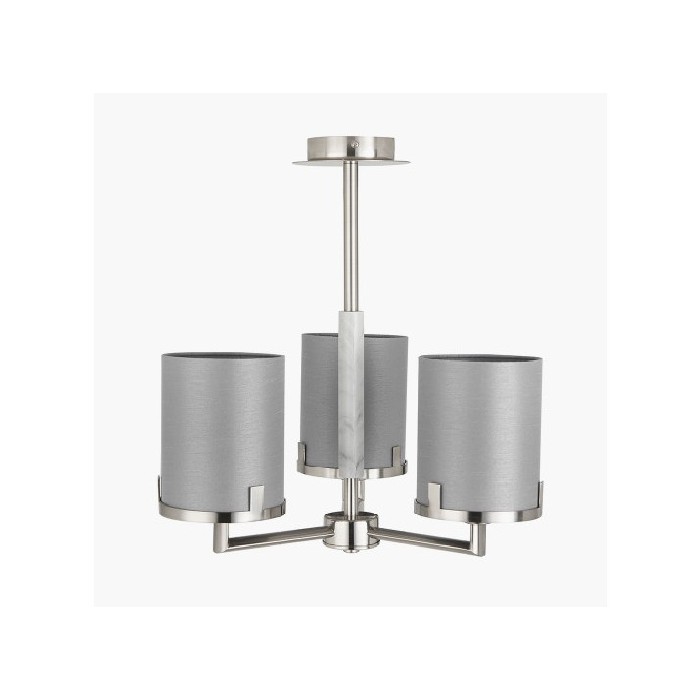 lighting/chandelier-pendant-lighting/midland-brushed-nickel-and-grey-marble-effect-3-arm-pendant
