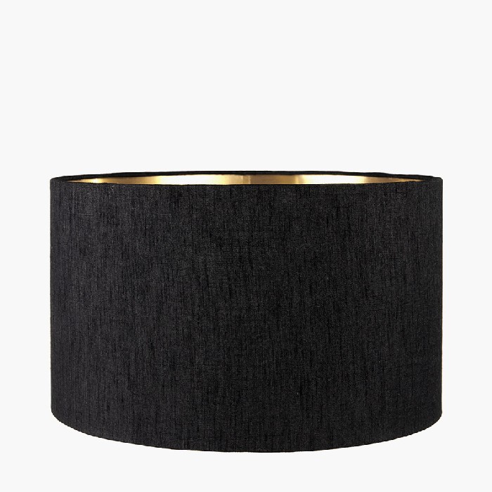 lighting/shades/pacific-lifestyle-stellan-gold-lined-cylinder-lampshade-black-slubbed-silk-mix-35cm