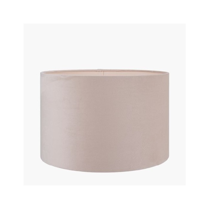 lighting/shades/pacific-rene-25cm-greige-velvet-cylinder-lampshade