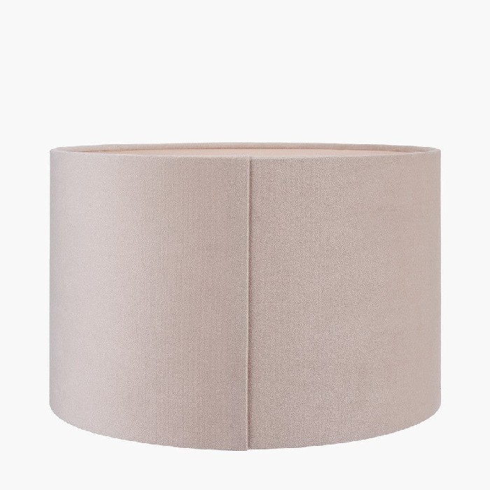lighting/shades/pacific-rene-45cm-greige-velvet-cylinder-lampshade