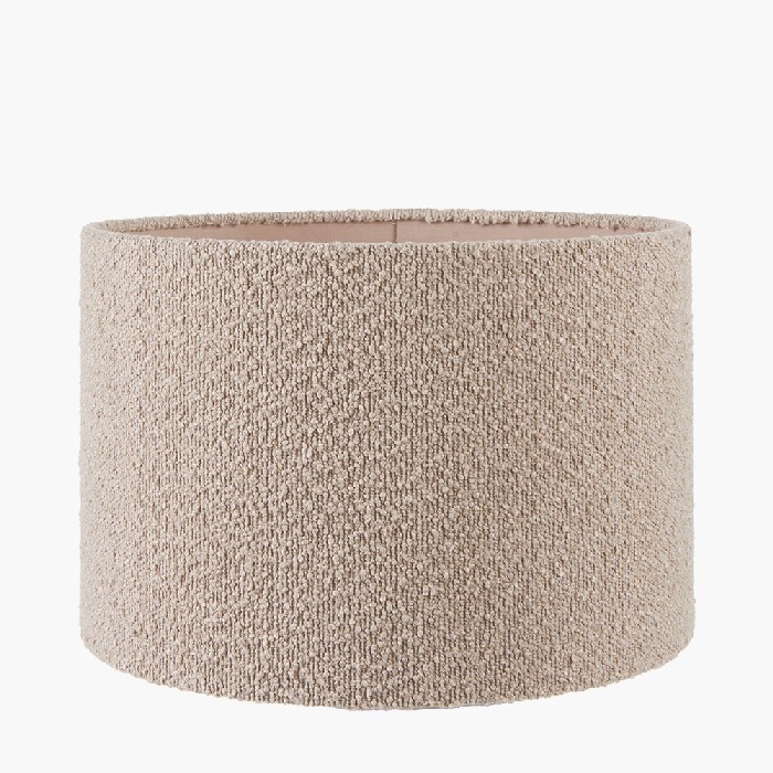 lighting/shades/pacific-rouen-35cm-taupe-boucle-cylinder-lampshade