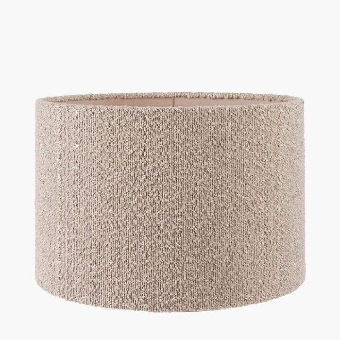 lighting/shades/pacific-rouen-40cm-taupe-boucle-cylinder-lampshade