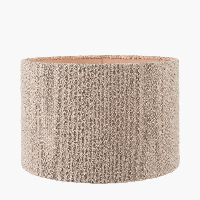 lighting/shades/pacific-rouen-45cm-taupe-boucle-cylinder-lampshade