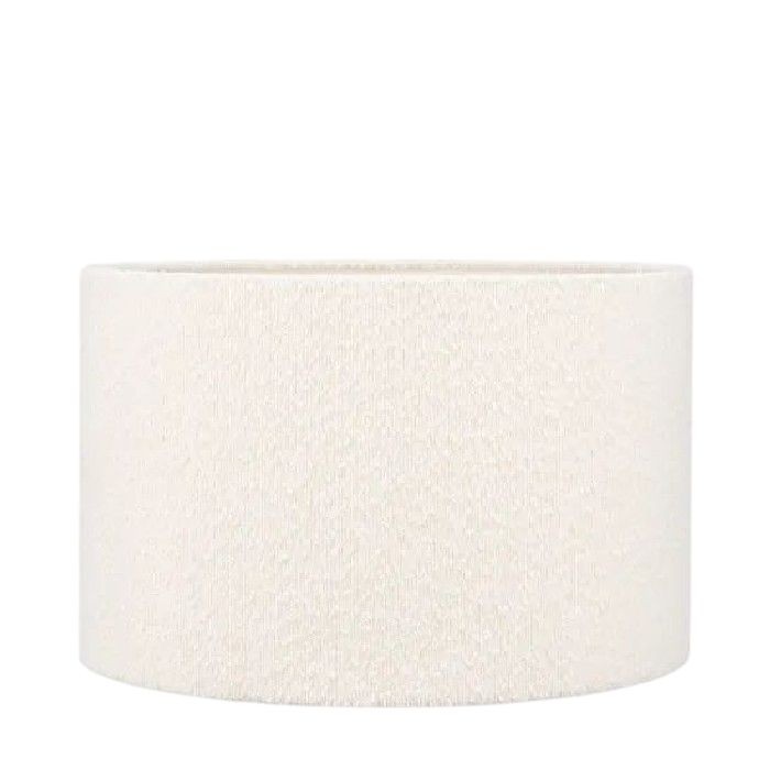 lighting/shades/pacific-lifestyle-rouen-45cm-white-bouclé-cylinder-lampshade