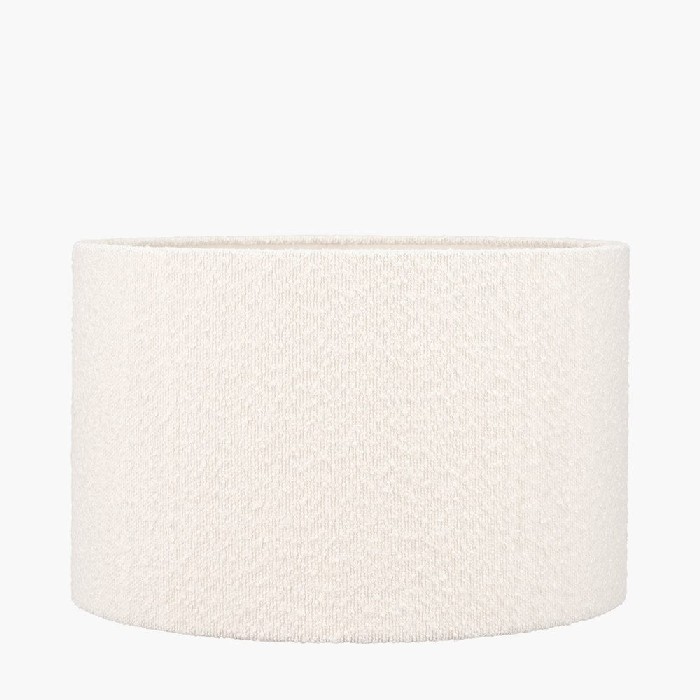 lighting/shades/pacific-rouen-50cm-white-boucle-cylinder-lampshade