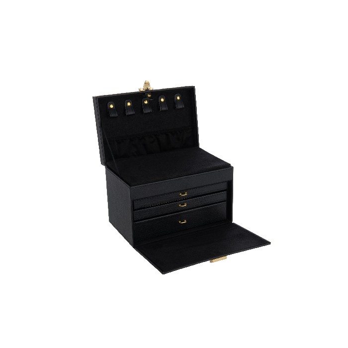 home-decor/jewellery-boxes/jewelry-box-with-handle-with-mirror-fake-leather-black