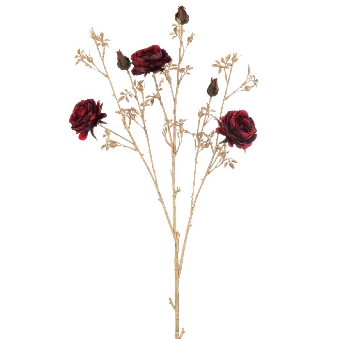 home-decor/artificial-plants-flowers/rose-bush-3-flowers-with-buds-plastic-redgold