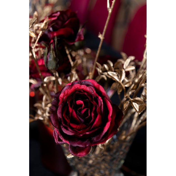 home-decor/artificial-plants-flowers/rose-bush-3-flowers-with-buds-plastic-redgold