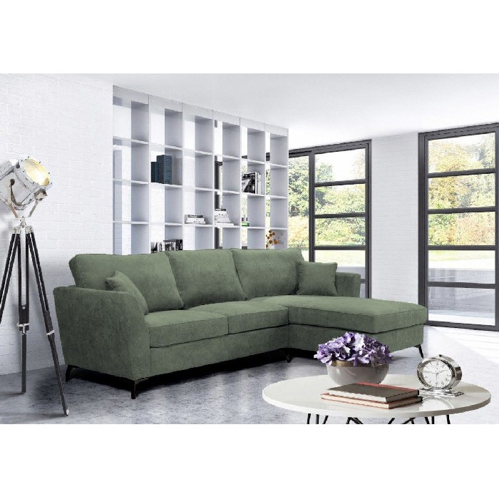 sofas/fabric-sofas/bonita-corner-sofa-with-right-facing-chaise-upholstered-in-scala-38nw-green-fabric-and-black-legs