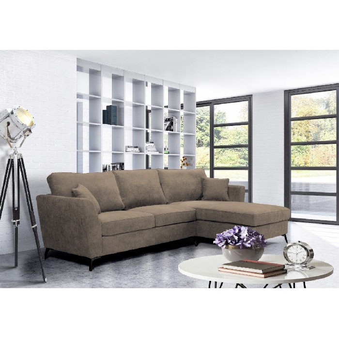 sofas/fabric-sofas/bonita-corner-sofa-with-right-facing-chaise-upholstered-in-scala-20nw-brown-fabric-and-black-legs
