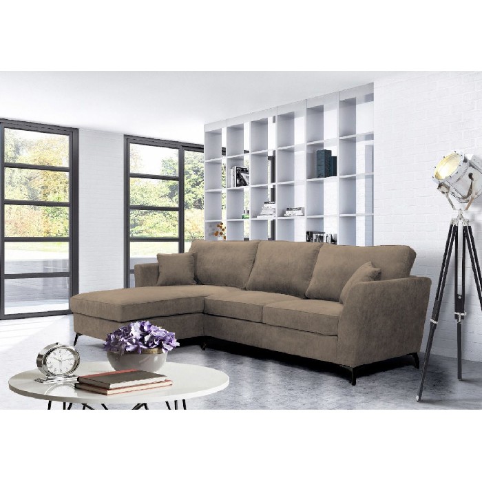 sofas/fabric-sofas/bonita-corner-sofa-with-left-facing-chaise-upholstered-in-scala-20nw-brown-fabric-and-black-legs