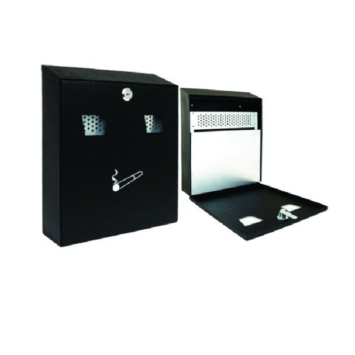 outdoor/accessories-peripherals/wall-mounted-outdoor-ashtray-black-lockable-heavy-duty-with-keys