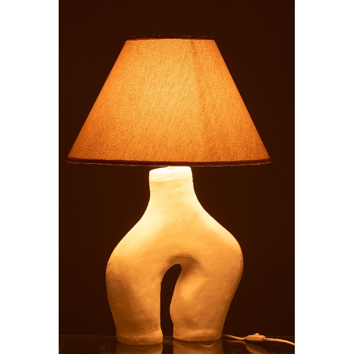 lighting/table-lamps/lamp-with-shade-paper-mache-white