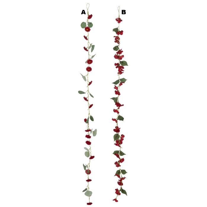home-decor/artificial-plants-flowers/garland-flowers-with-leaves-plastic-redgreen-assortment-of-2