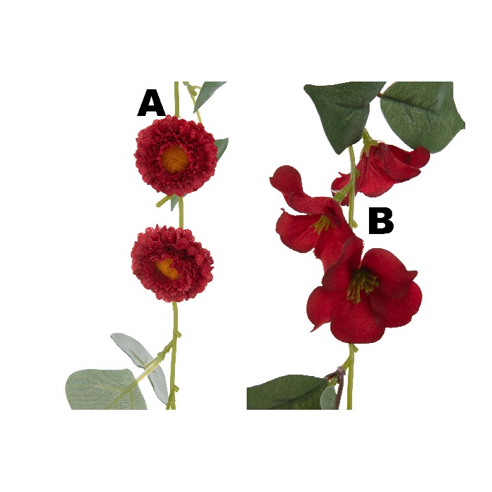 home-decor/artificial-plants-flowers/garland-flowers-with-leaves-plastic-redgreen-assortment-of-2