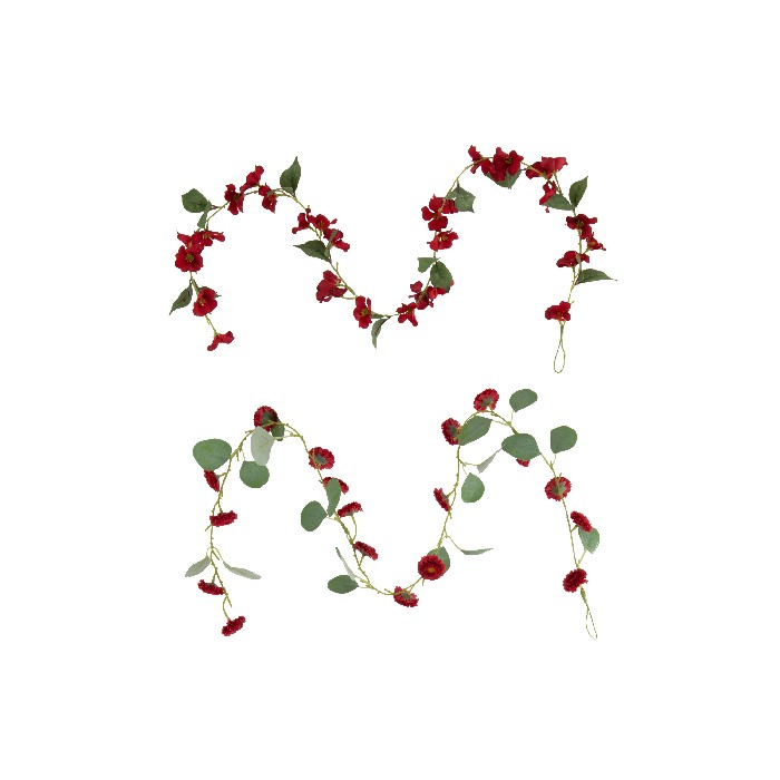 home-decor/artificial-plants-flowers/garland-flowers-with-leaves-plastic-redgreen-assortment-of-2