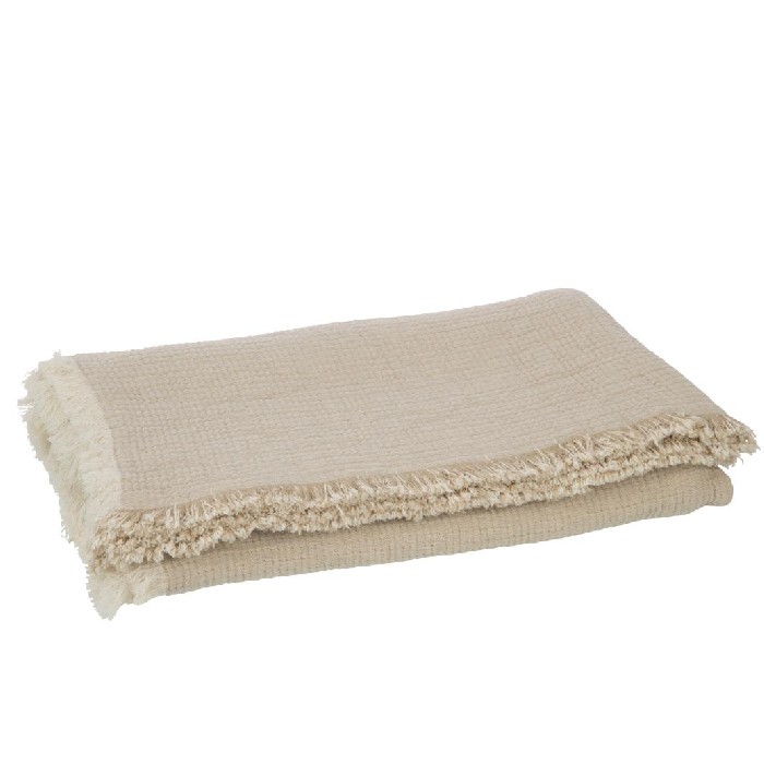 home-textiles/blankets-throws/plaid-fringes-cotton-muslin-dark-beige