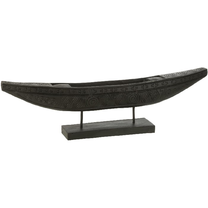 home-decor/decorative-ornaments/boat-on-stand-albasia-wood-black