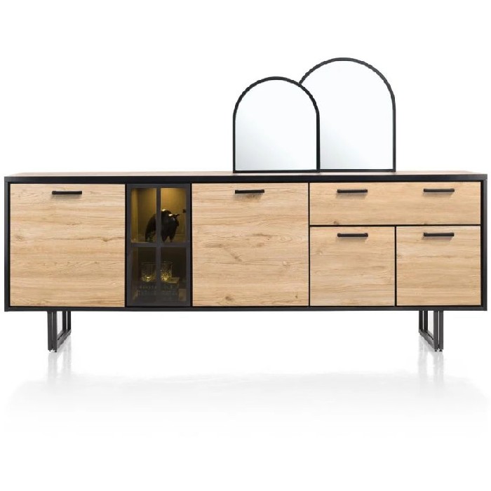 living/sideboards/hh-sideboard-avalon-natural-vintage-oak-4-doors-1-drawer-1-glass-door